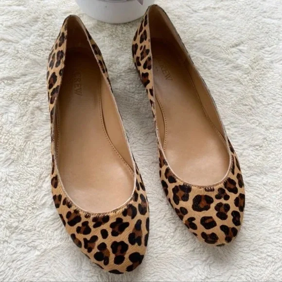 NEW J. Crew Lily calf hair covered-heel flats - Picture 3 of 8